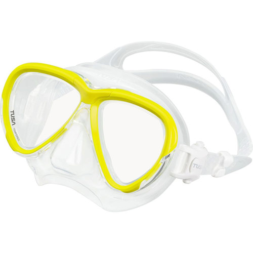 TUSA Intega Mask with Clear Silicone Flash Yellow